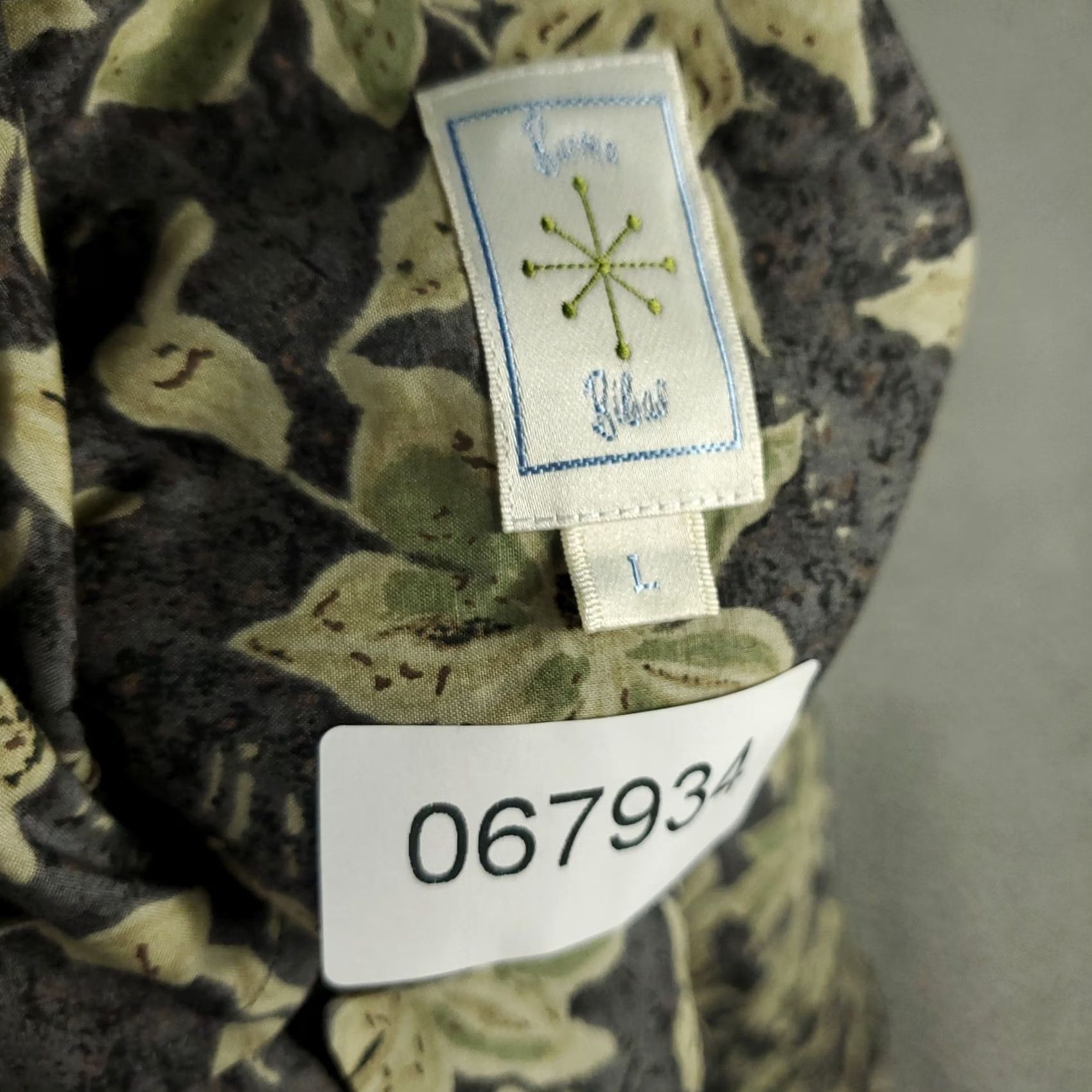 Vintage Burma Bibas Shirt Mens Size Large Gray Floral Hawaiian Button Up Size US L / EU 52-54 / 3 - 8 Thumbnail