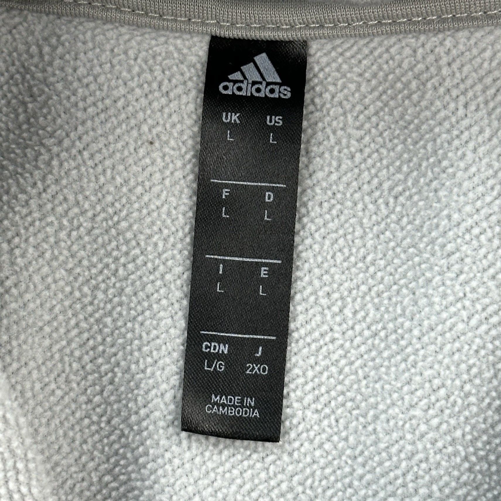 Adidas Adidas Hoodie Mens Large Gray Aeroready Big Logo Graphic Pullover Active Size US L / EU 52-54 / 3 - 7 Thumbnail