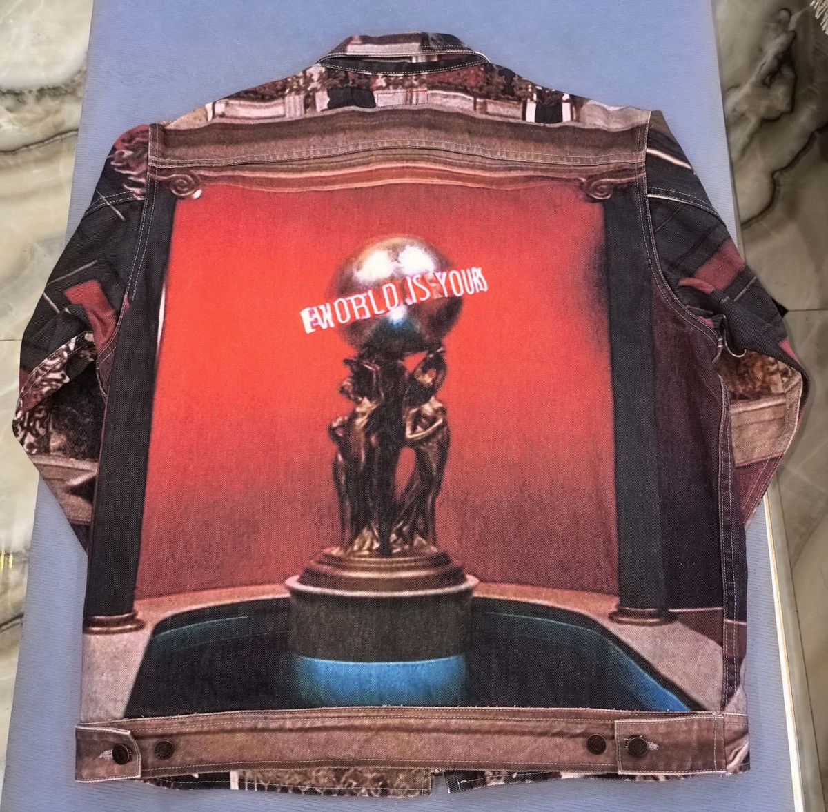 Supreme Supreme scarface the world is yours denim trucker Jacket Size US XL / EU 56 / 4 - 2 Thumbnail