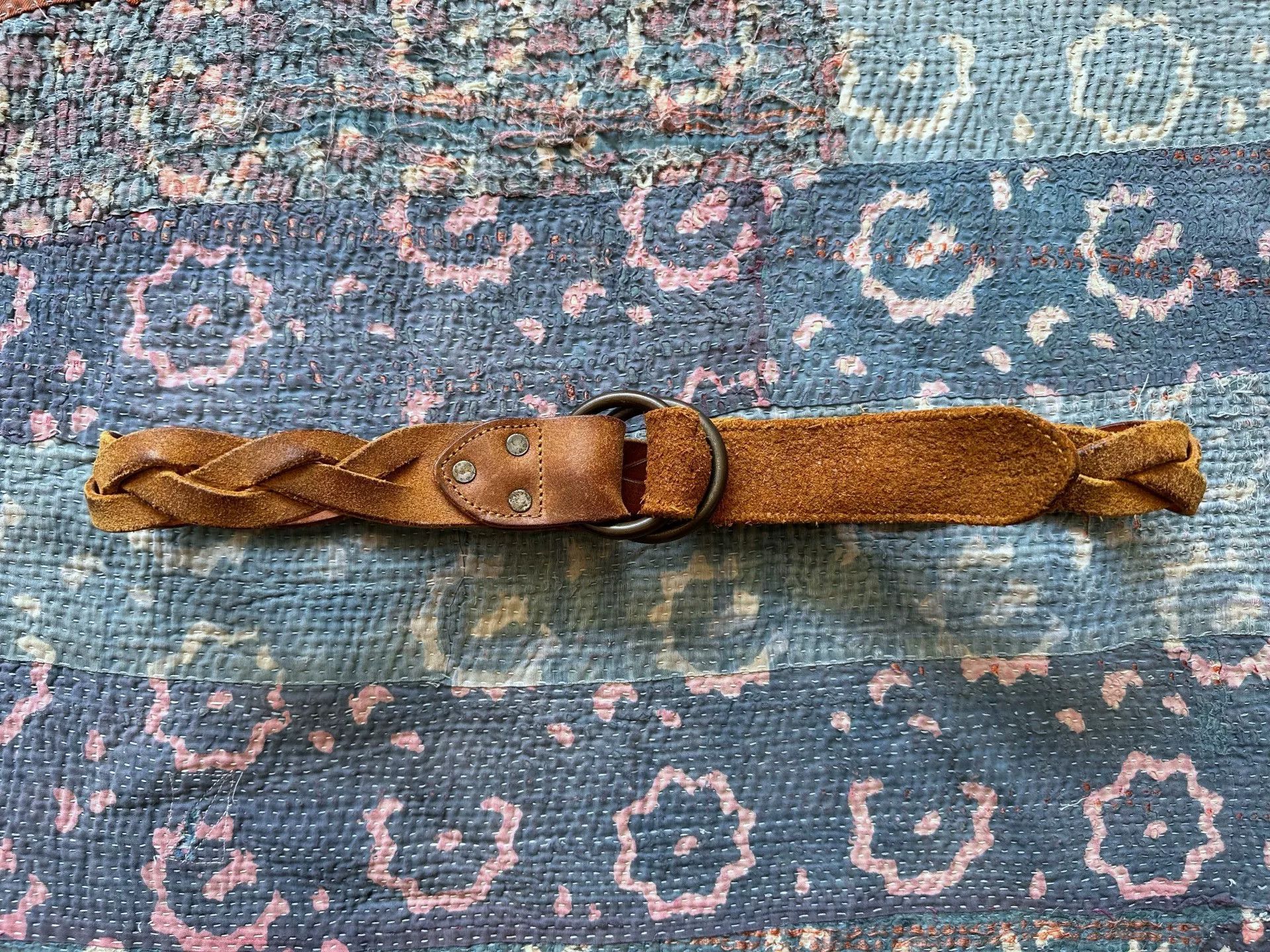 RRL Ralph Lauren RRL Woven Double Ring Italian Belt Size ONE SIZE - 1 Thumbnail