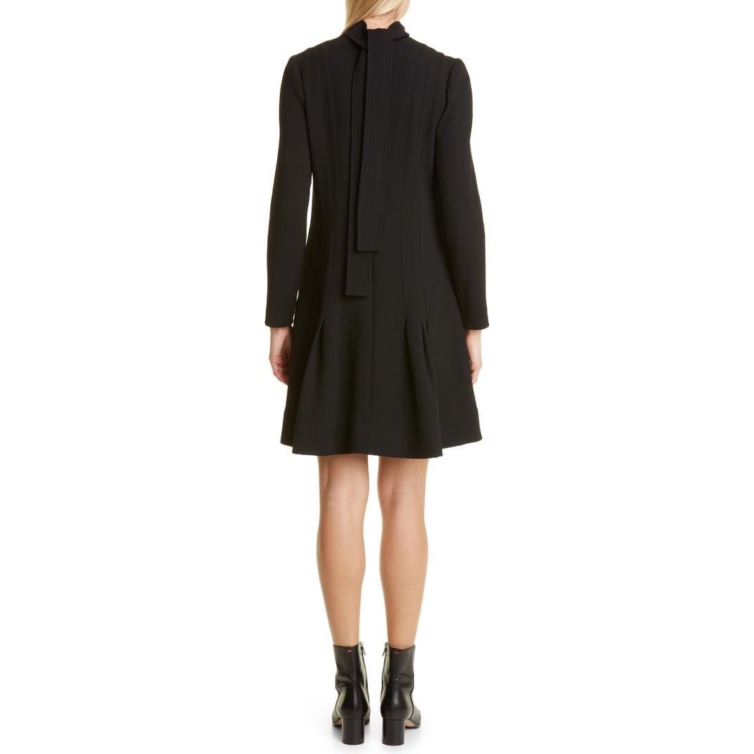 Lela Rose Lela Rose black long sleeve wool blend flounced dress size 0 Size XS / US 0-2 / IT 36-38 - 18 Thumbnail