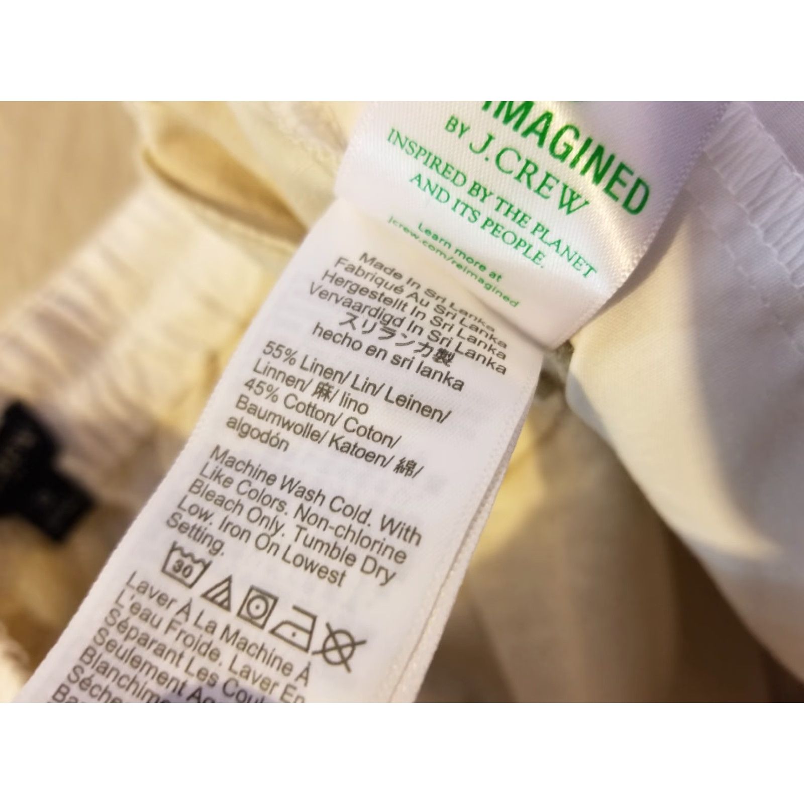 J.Crew VINTAGE? No — (But not vintage) J.CREW Pants Chino Linen Size 28" / US 6 / IT 42 - 5 Thumbnail