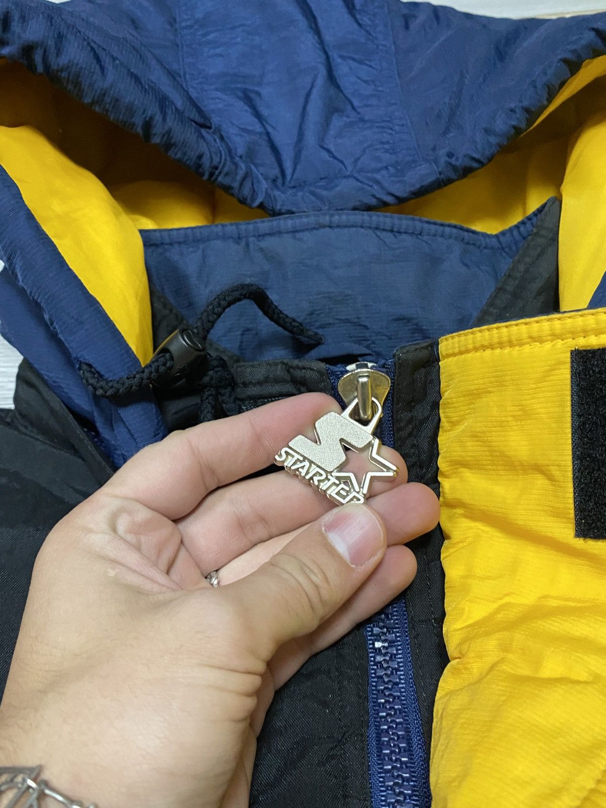 Starter Vintage Starter University of Michigan Jacket Size US L / EU 52-54 / 3 - 3 Thumbnail
