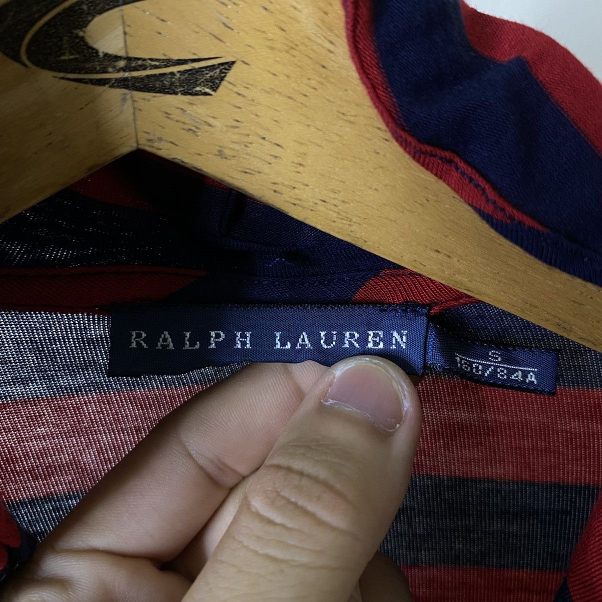 Ralph Lauren Ralph Lauren Sport Navy Red Striped Ruffle Front LS Tee Size S / US 4 / IT 40 - 3 Thumbnail