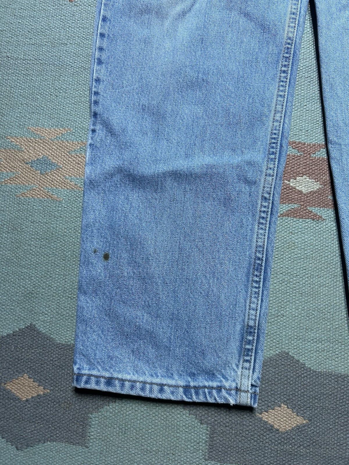 Vintage Vtg 90s Levi’s 550 jeans relaxed skater USA light wash 33x32 Size US 33 - 2 Thumbnail