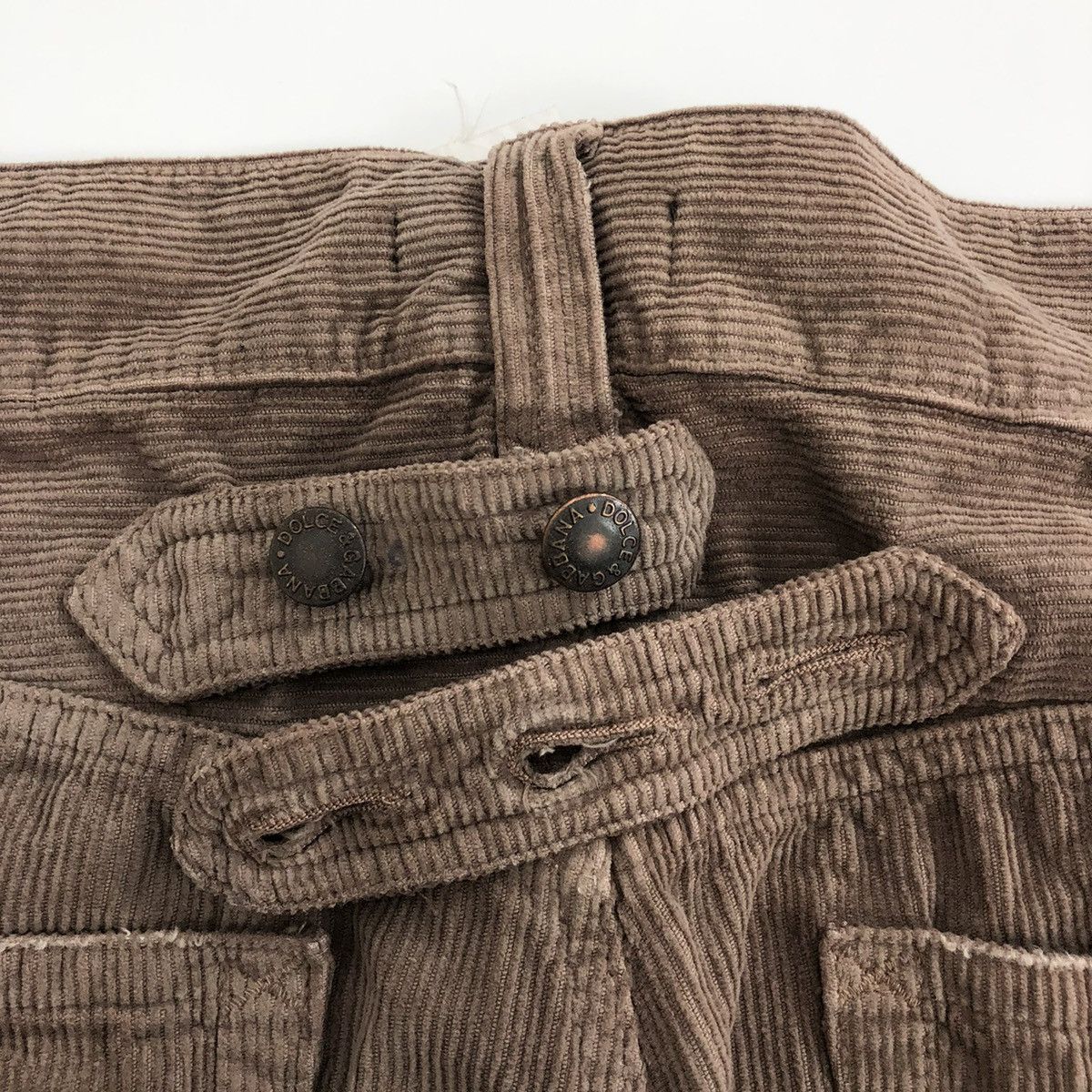 Designer × Dolce & Gabbana × Vintage Vintage Dolce & Gabbana 20 Loose Corduroy Distressed Pants Size US 32 / EU 48 - 7 Thumbnail