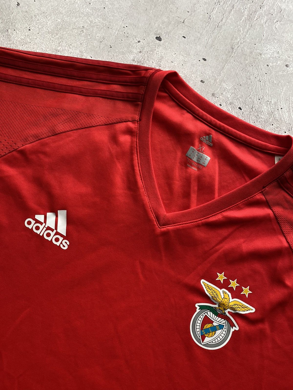 Adidas Vintage 2017/2018 Benfica Adidas Red Soccer Jersey Football Size US XL / EU 56 / 4 - 3 Thumbnail