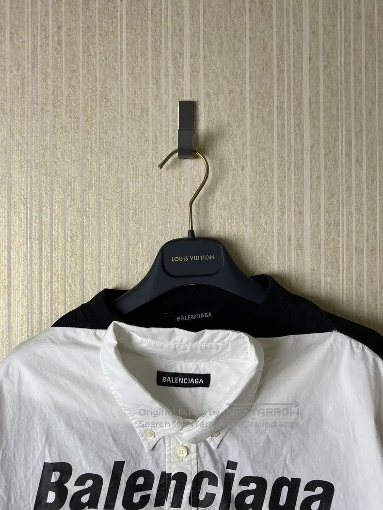 Balenciaga Balenciaga Faux Two-Piece Eco-Friendly Shirt Size US XS / EU 42 / 0 - 2 Thumbnail