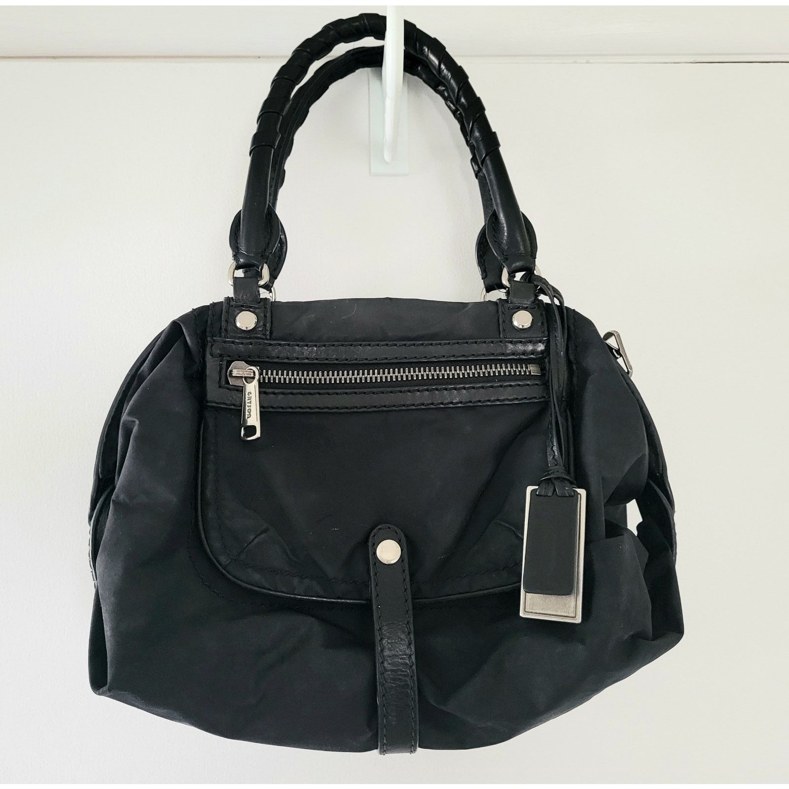 Other Joy Gryson SKY Italy Handbag Tote Convertible Black Leather Size ONE SIZE - 2 Thumbnail