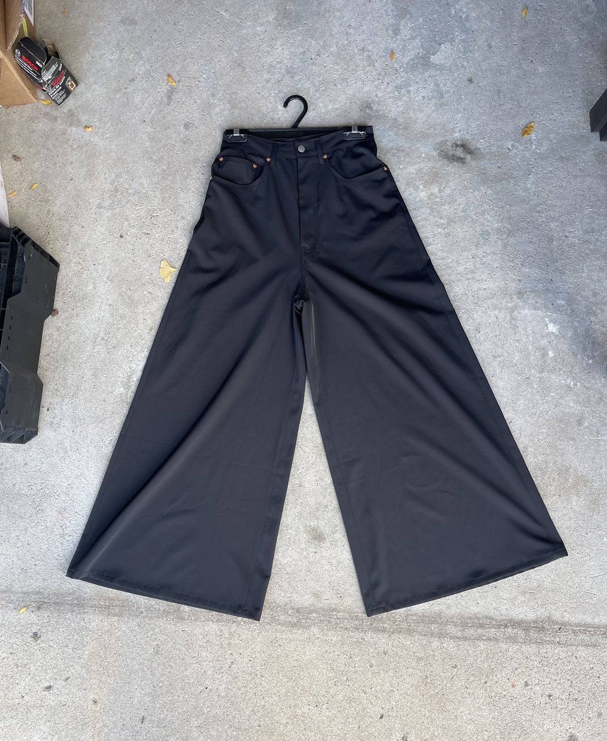 Designer × Maison Margiela Maison margiela mm6 women’s wide leg trousers Size 26" / US 2 / IT 38 - 3 Thumbnail