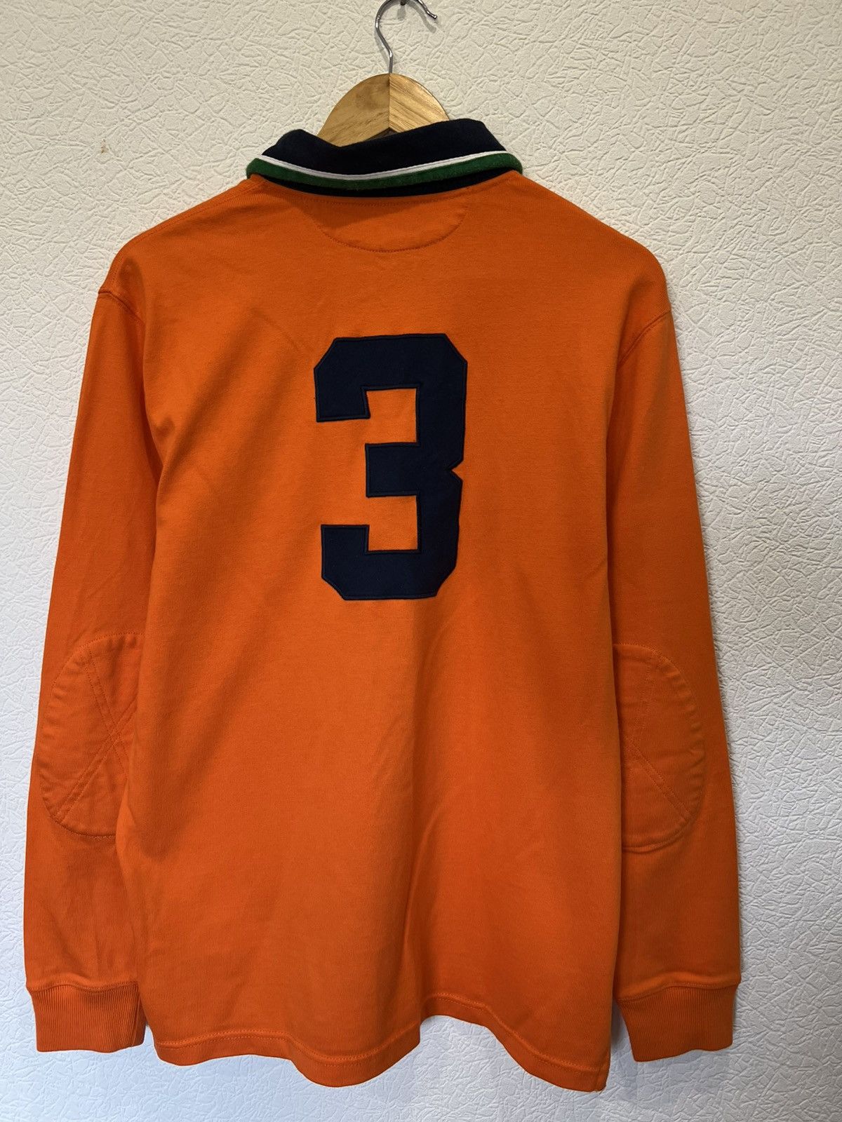 Polo Ralph Lauren Polo Ralph Lauren Orange Rugby Shirt Polo Sweatshirt Vintage Size US M / EU 48-50 / 2 - 8 Thumbnail