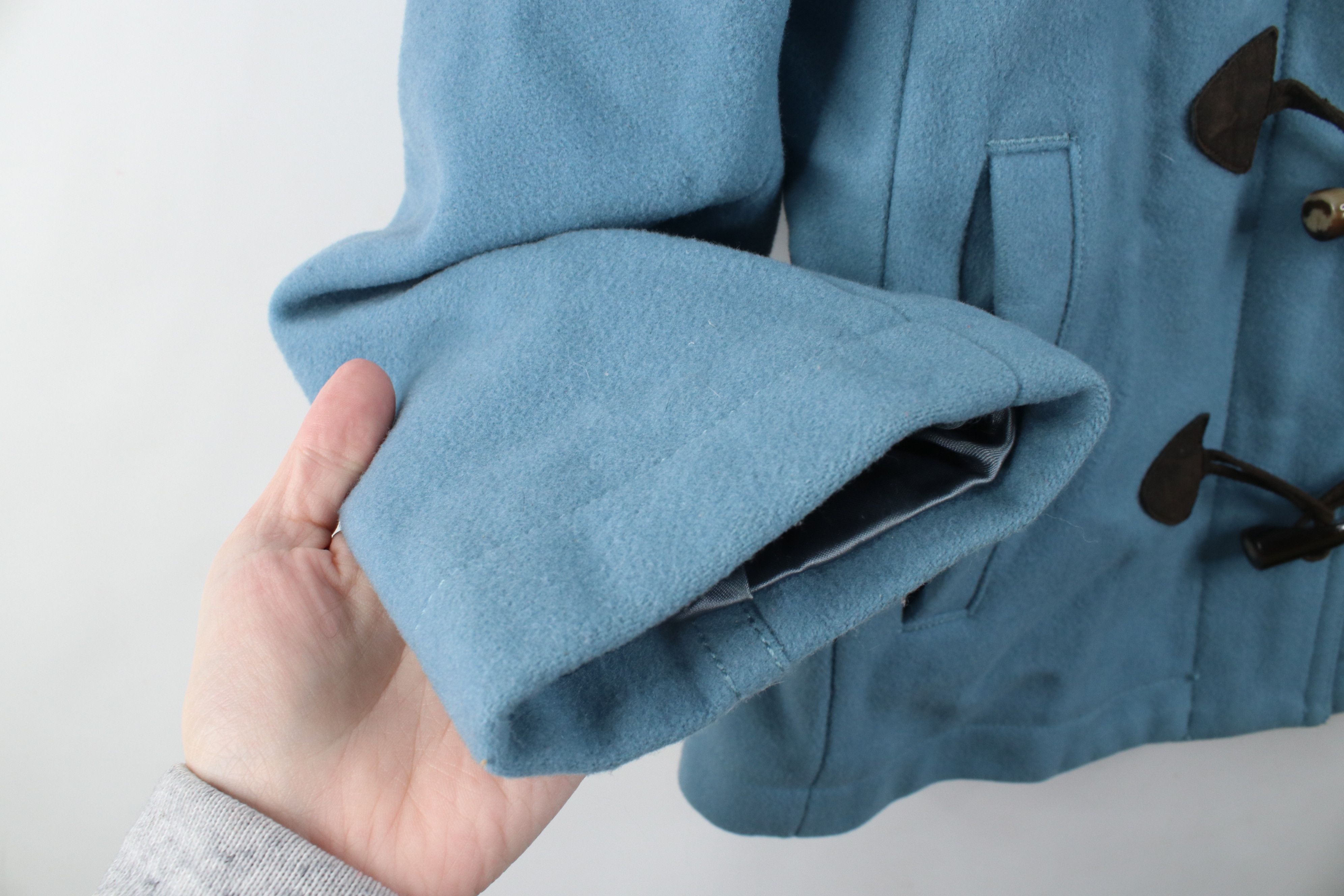 Gap Vintage Y2K Gap Wool Blend Toggle Button Coat Jacket Blue Size M / US 6-8 / IT 42-44 - 9 Thumbnail