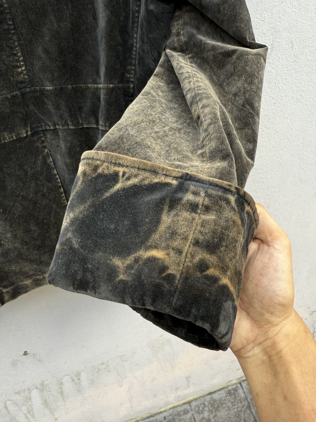 Tornado Mart 1990s Tornado Mart Double Collar Mud Wash Velvet Jacket Size US M / EU 48-50 / 2 - 13 Thumbnail