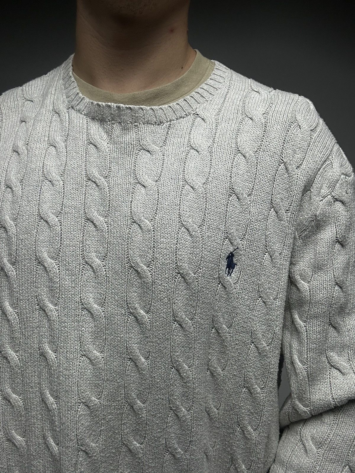 Polo Ralph Lauren Mens Knitwear Polo Ralph Lauren Cable Sweater Oldmoney Size US XXL / EU 58 / 5 - 6 Thumbnail