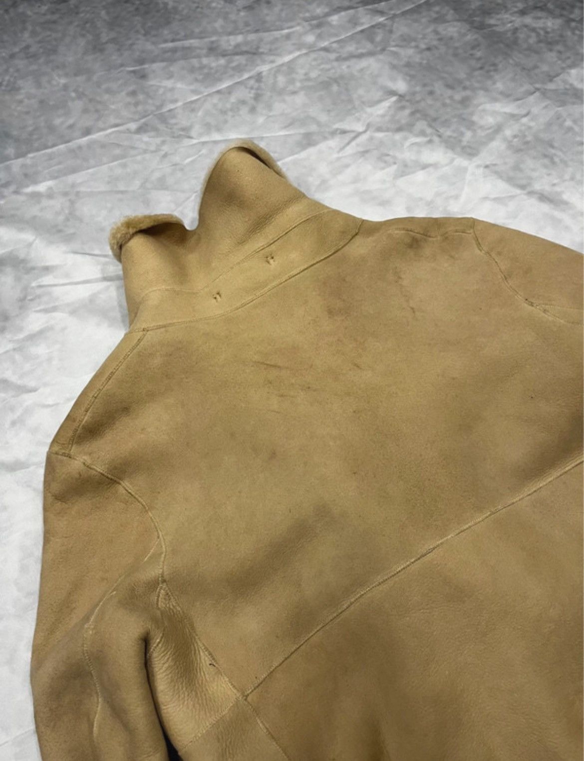 Issey Miyake Issey Miyake Shearling Leather Jacket Vintage Avant Garde Size M / US 6-8 / IT 42-44 - 13 Thumbnail