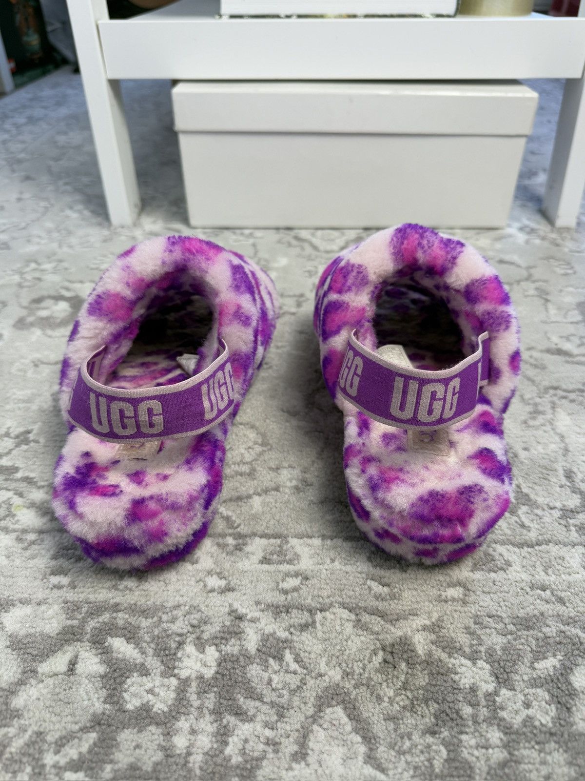 Designer × Ugg UGG pink leopard fluff yeah slippers slip ons designer y2k Size US 9 / IT 39 - 5 Thumbnail
