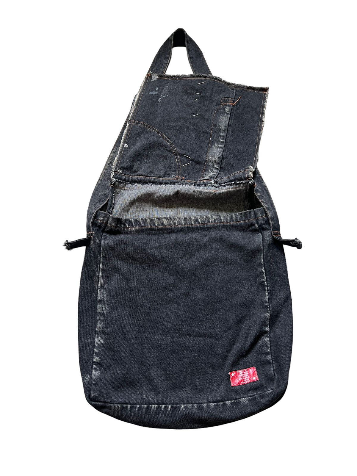 Japanese Brand 2000s h.NAOTO 🇯🇵 Goth Punk Reworked Denim Crossbody Bag Size ONE SIZE - 9 Thumbnail