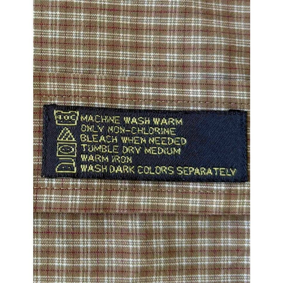 Other Menswear Alexander Lloyd Brown Plaid Button Shirt 17.5 Tall Size US XL / EU 56 / 4 - 8 Thumbnail