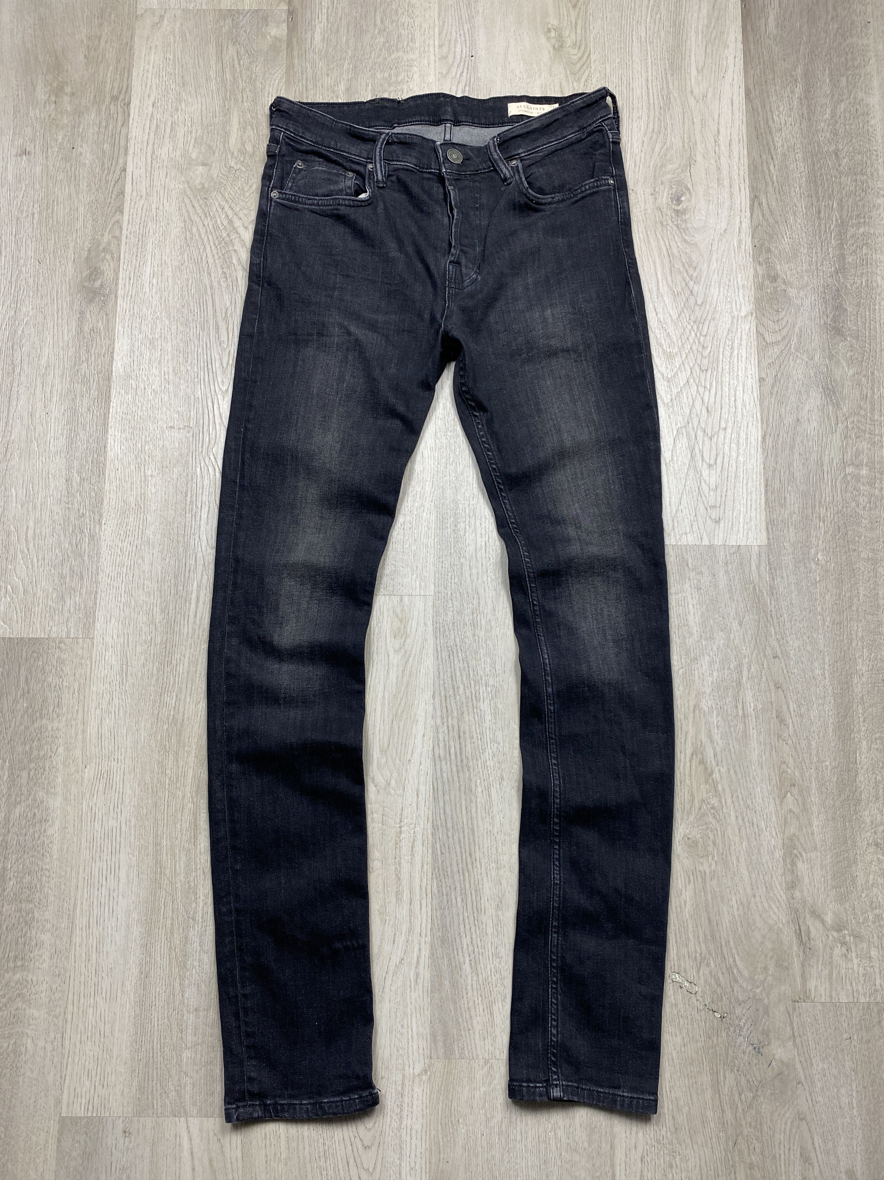 Allsaints Allsaints Vintage Mens Grey Denim Pants Cigarette Jeans Size US 32 / EU 48 - 1 Thumbnail