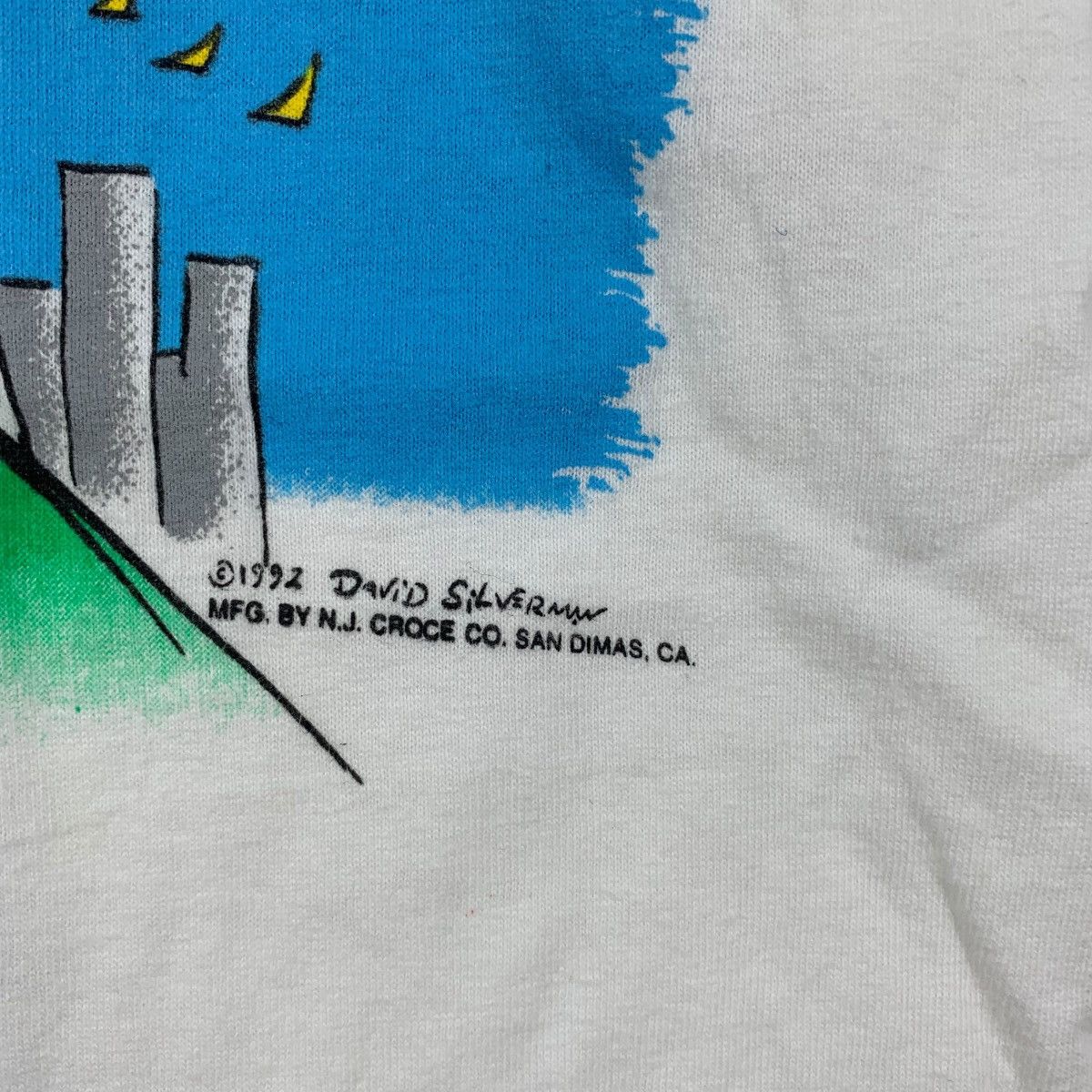Vintage Vintage 1992 DAVID SILVERMAN Wild N Wooly Cartoon Tee Shirt Size US S / EU 44-46 / 1 - 5 Thumbnail