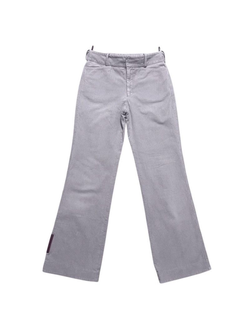 Prada Prada Linea Rossa Red Tab Beige Flared Corduroy Pant Trouser Size US 30 / EU 46 - 1 Thumbnail