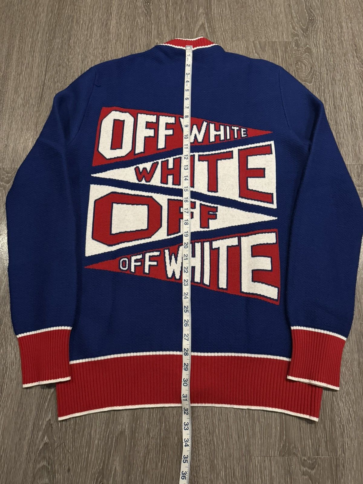 Off-White Off White Flags Cardigan Sweater Size US L / EU 52-54 / 3 - 13 Thumbnail