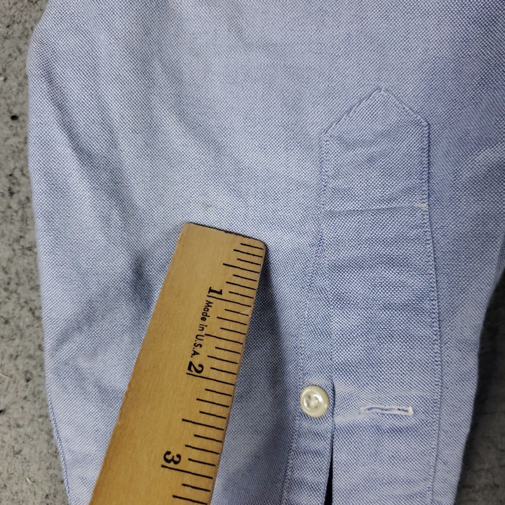 Ralph Lauren Ralph Lauren Shirt Mens 16.5 Blue Pony Dress Button Up Long Sleeve Size 46R - 4 Thumbnail