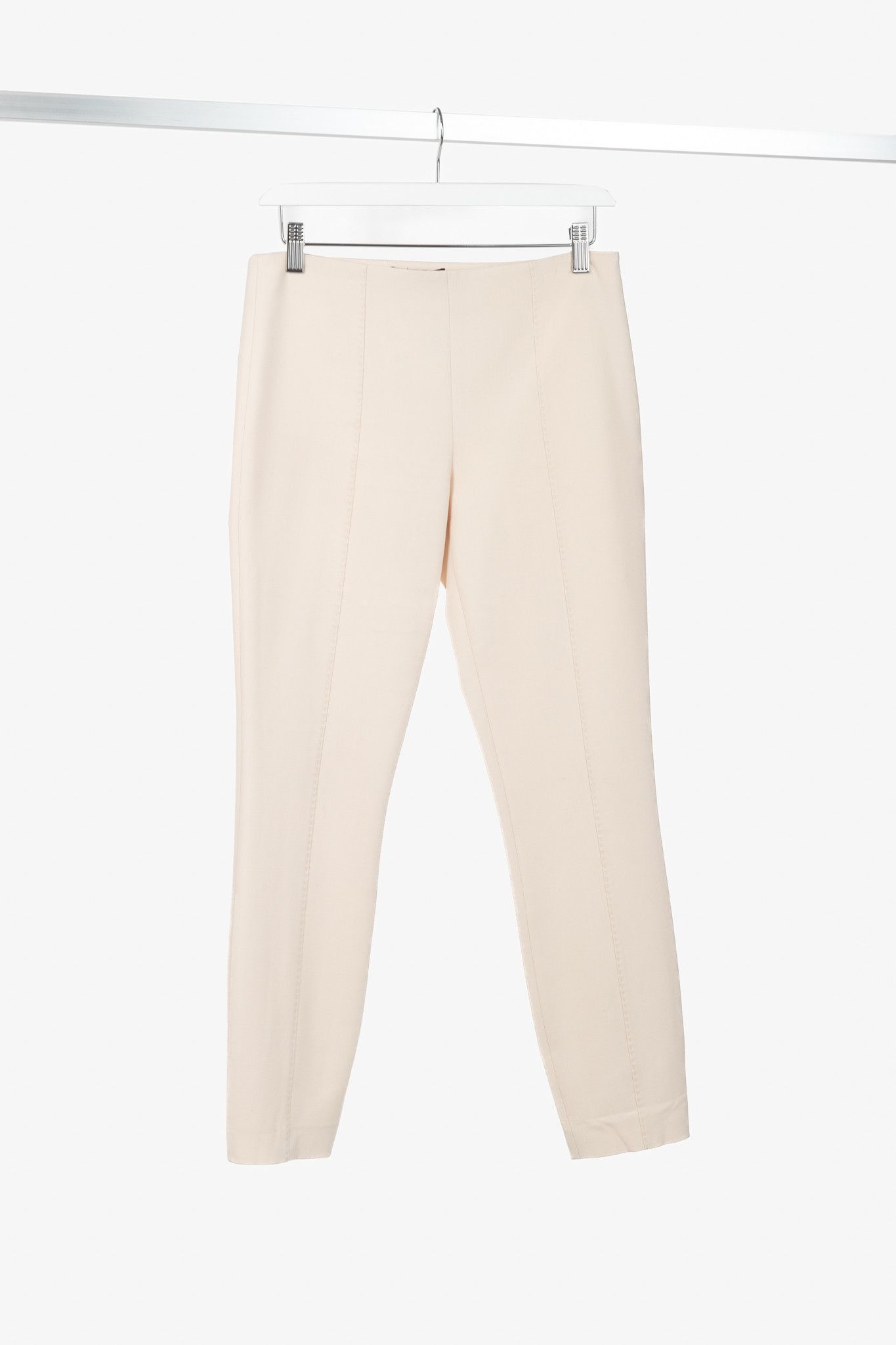 The Row The Row Nude Wool-Twill Topstitched Ankle-Length Pants Size 27" / US 4 / IT 40 - 1 Thumbnail
