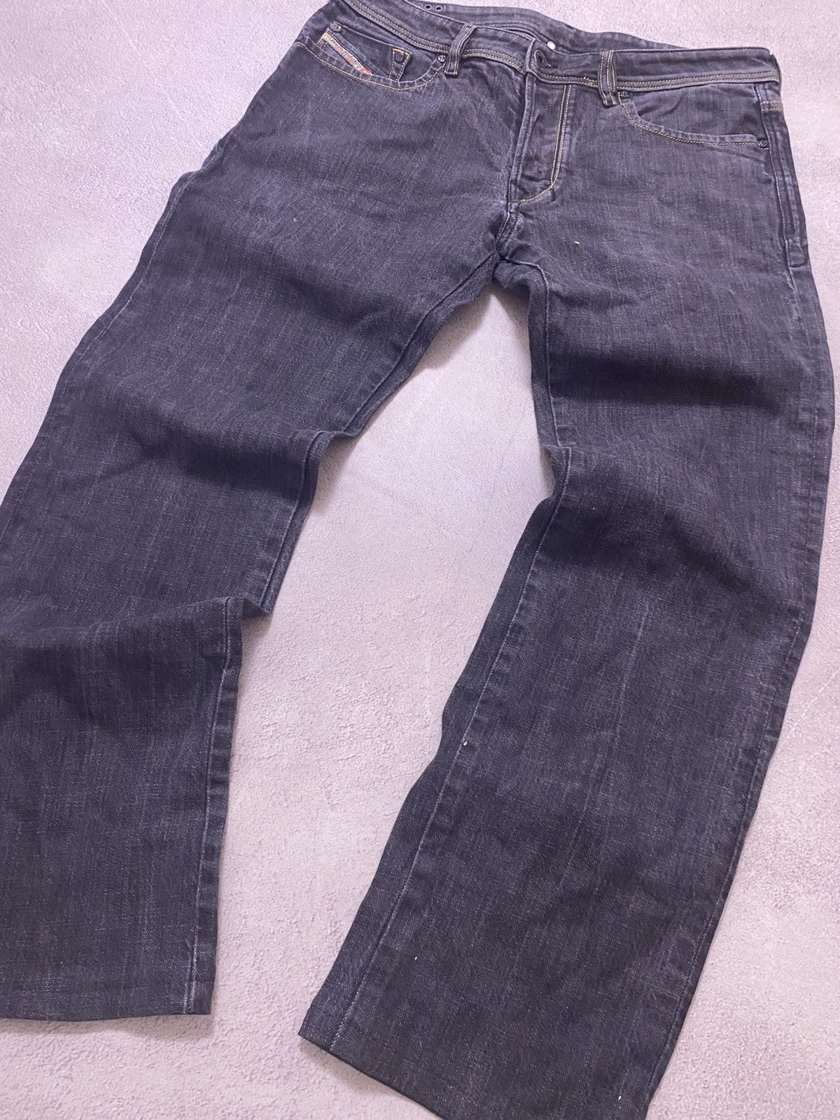 Adidas × Diesel Diesel Faded blue Baggy avant garde denim y2k jeans pants Size US 33 - 4 Thumbnail