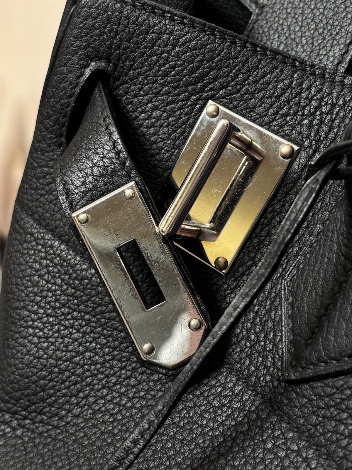Hermes Hermes RARE HAC 40 Black Palladium Hardware Travel Bag Size ONE SIZE - 4 Thumbnail