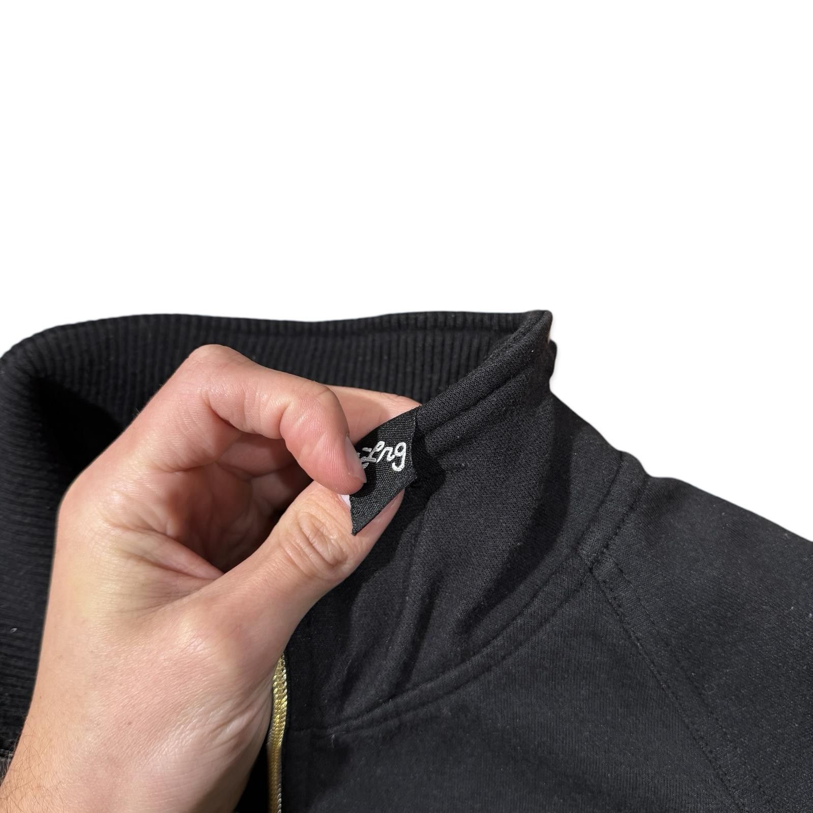 Designer LRG Rasta Y2K Black Zip-Up Jacket with Gold Zipper Size US L / EU 52-54 / 3 - 4 Thumbnail