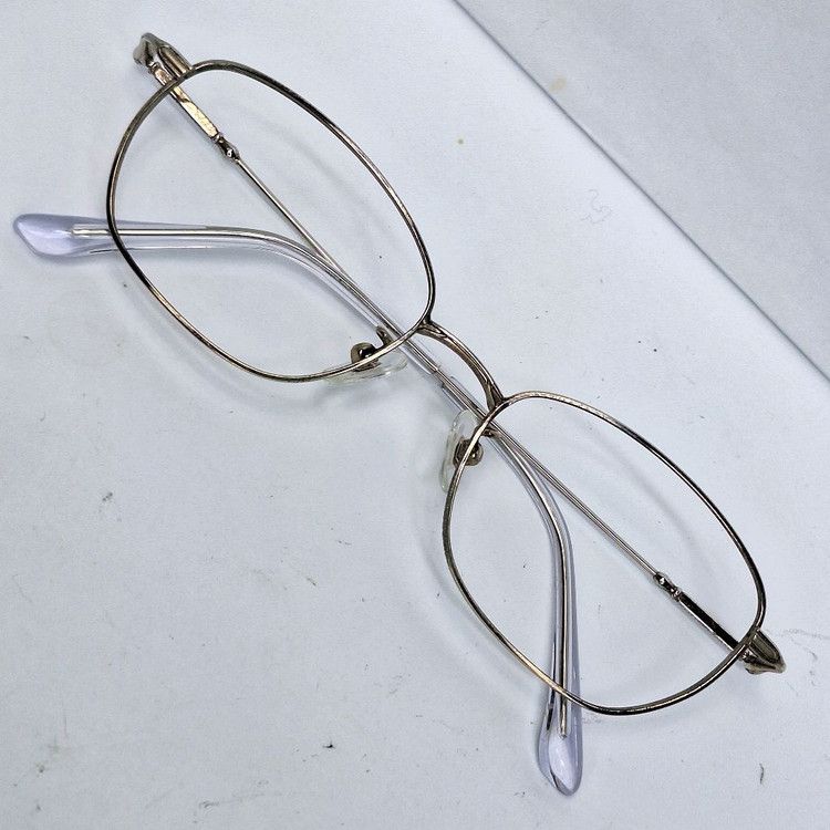 Lancel 80s LANCEL Paris Classic Oval Silver Metal Glasses Japan Size ONE SIZE - 1 Thumbnail