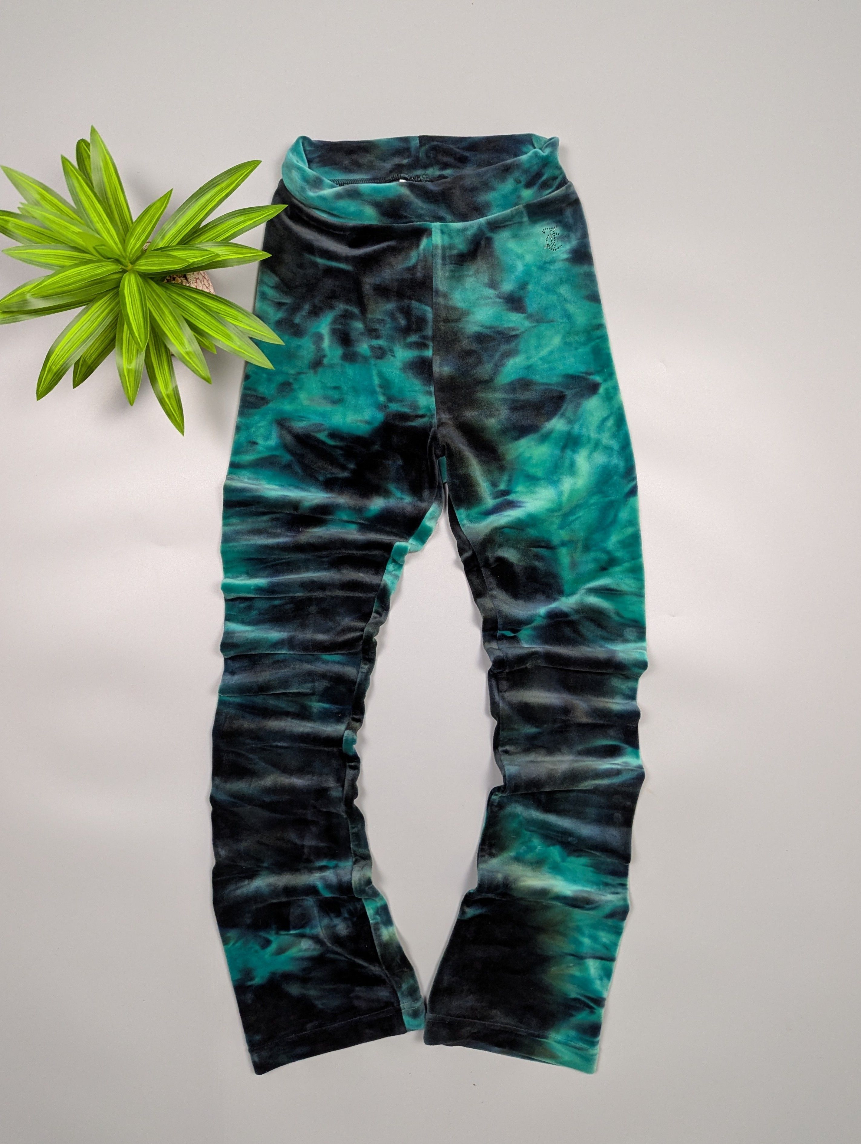 Juicy Couture Juicy Couture Women’s Tie Dye Flared High Waist Skinny Pants Size 33" - 7 Thumbnail