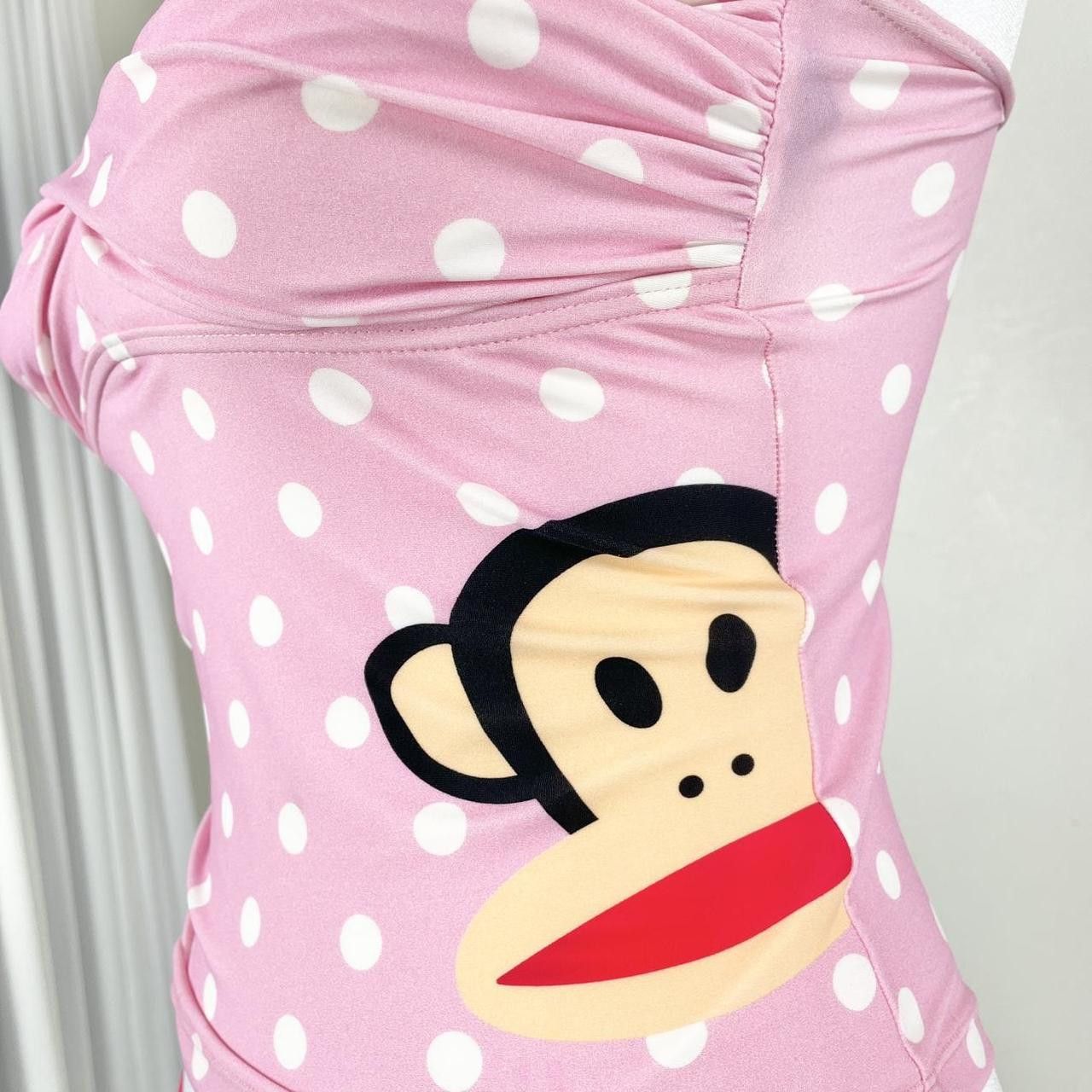 Paul Frank ✩ Pink Paul Frank Polka Dot Julius Charm Bikini Set ♡ Size S / US 4 / IT 40 - 4 Thumbnail