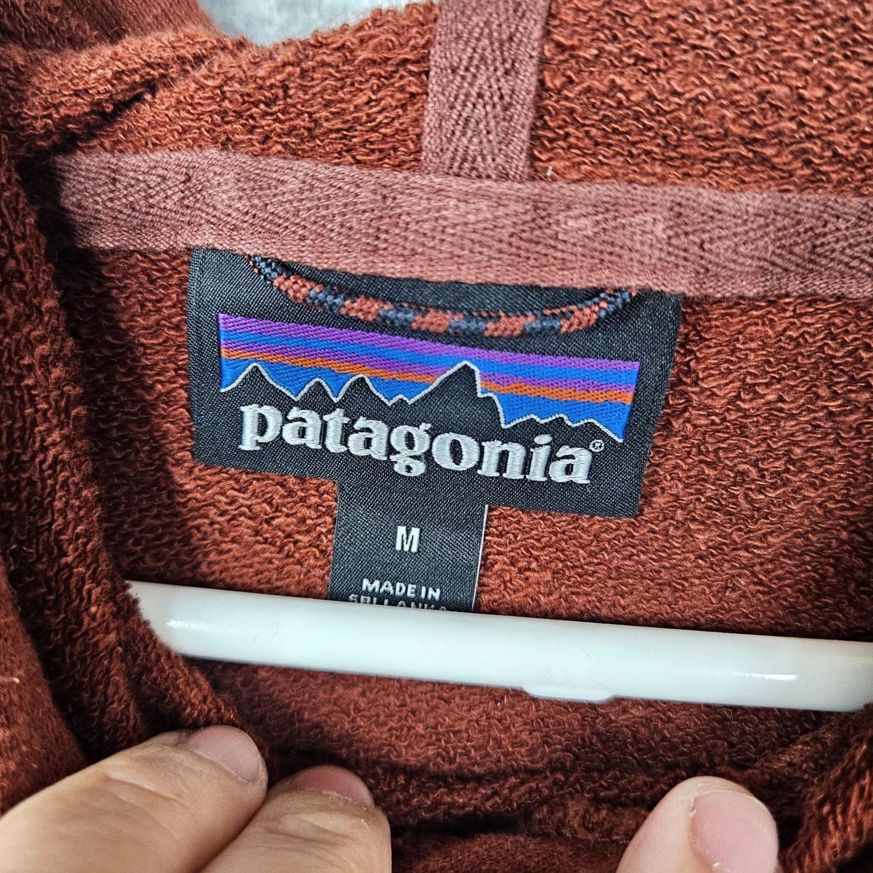 Patagonia Patagonia Hoodie Unisex Adults - Size M - Trail Harbor Brown Fleece Logo Pullover Sweatshirt Size M / US 6-8 / IT 42-44 - 2 Thumbnail
