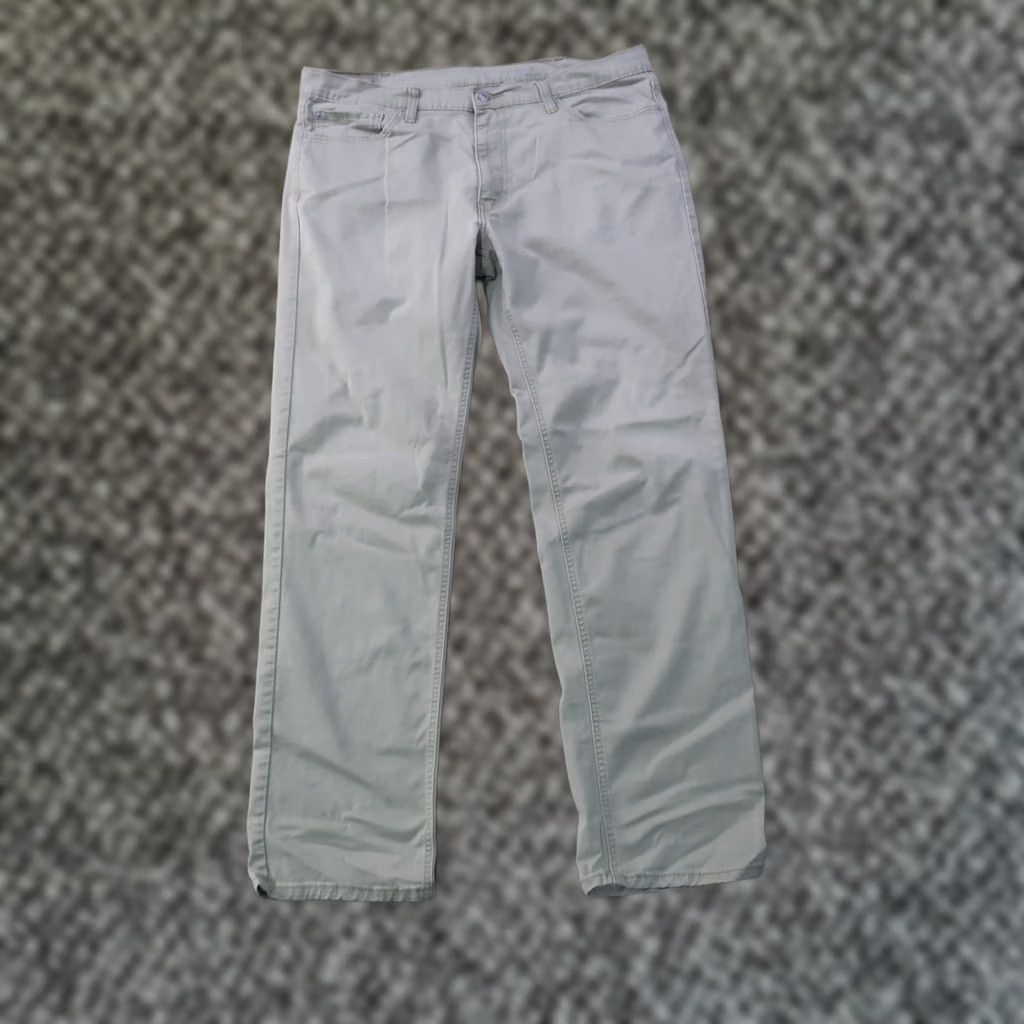 Levi's VINTAGE Levi's 541 Tapered Jeans Mens 38x36 Beige Denim 5-Pocket Stretch Leg Style Tapered Jeans Mens Size US 38 / EU 54 - 1 Thumbnail