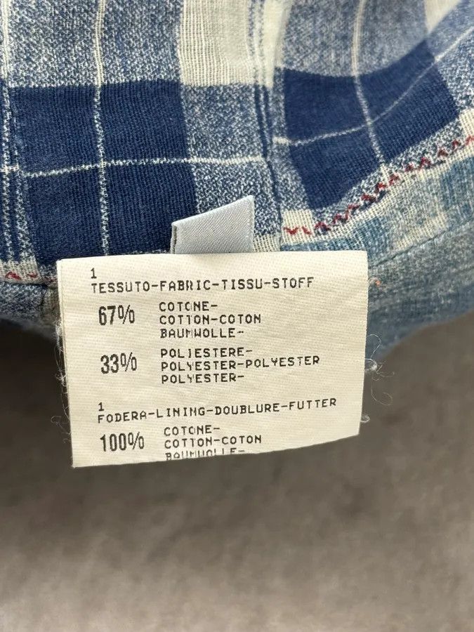 Marithe + Francois Girbaud 1990s Marithé + François Girbaud Navy Denim Blazer Jacket Size M / US 6-8 / IT 42-44 - 15 Thumbnail