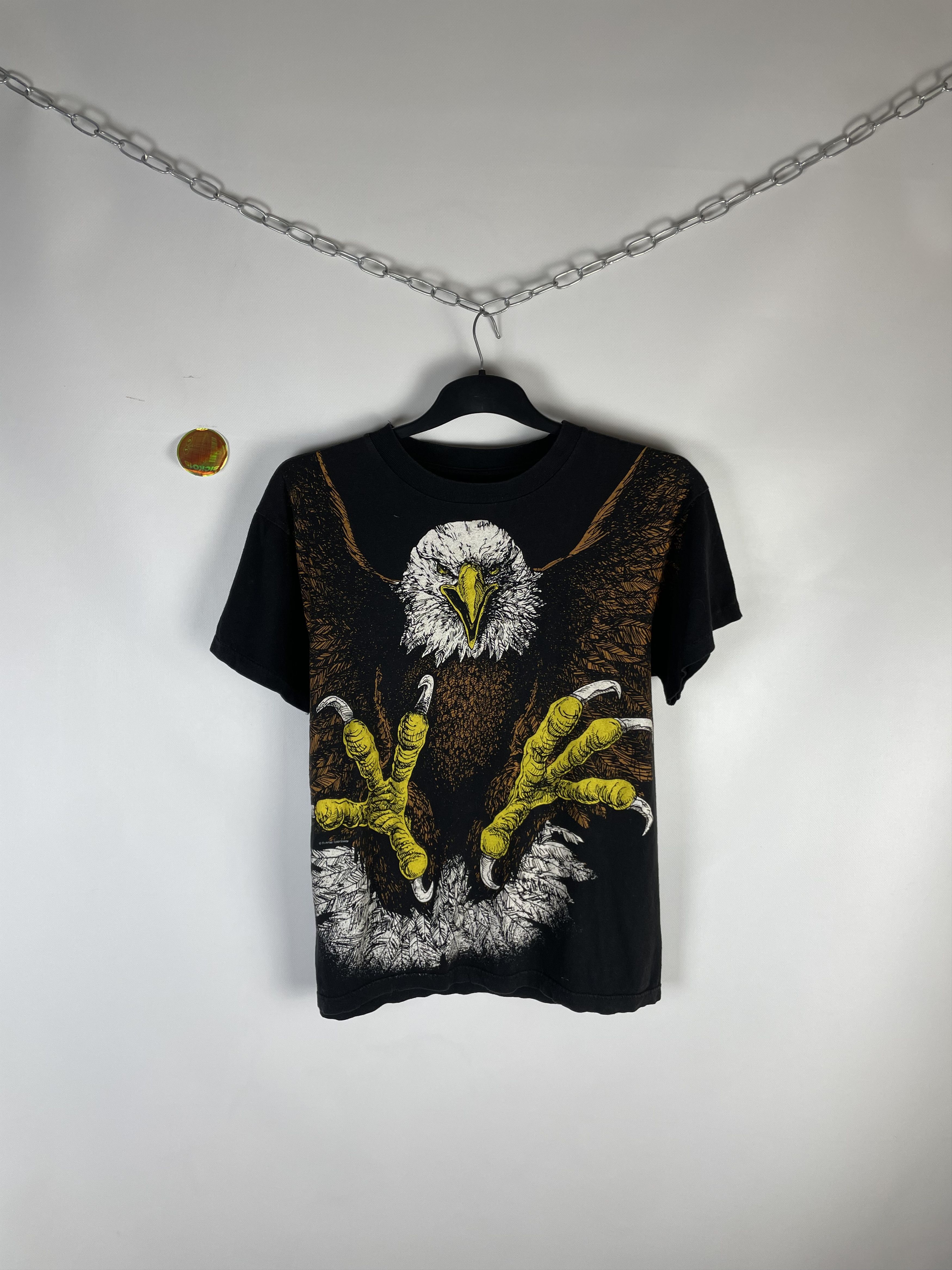 Vintage Eagle All Over Print Tee 90s Size US M / EU 48-50 / 2 - 1 Thumbnail