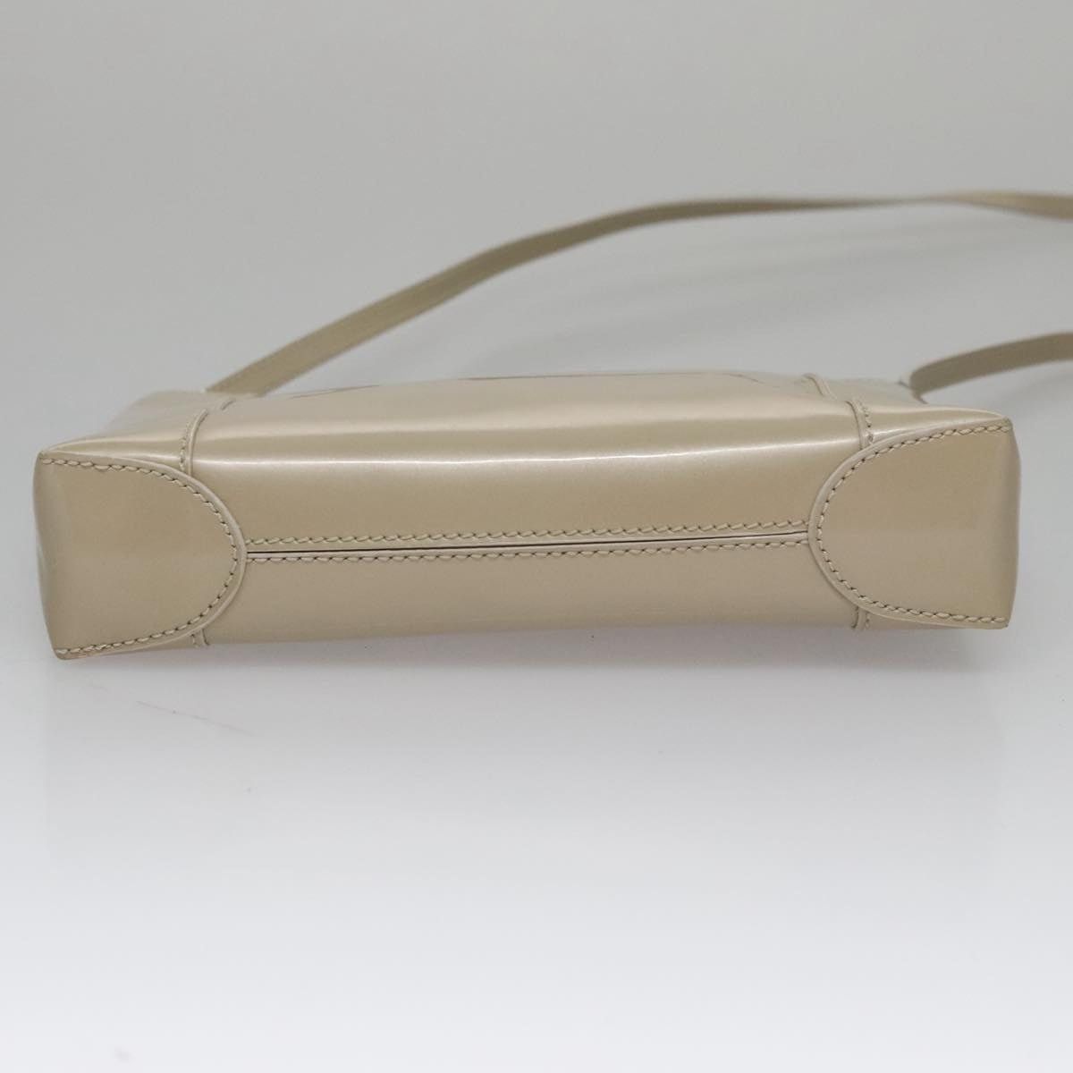 Dior DIOR Shoulder Bag Patent Leather Beige Silver Size ONE SIZE - 8 Thumbnail