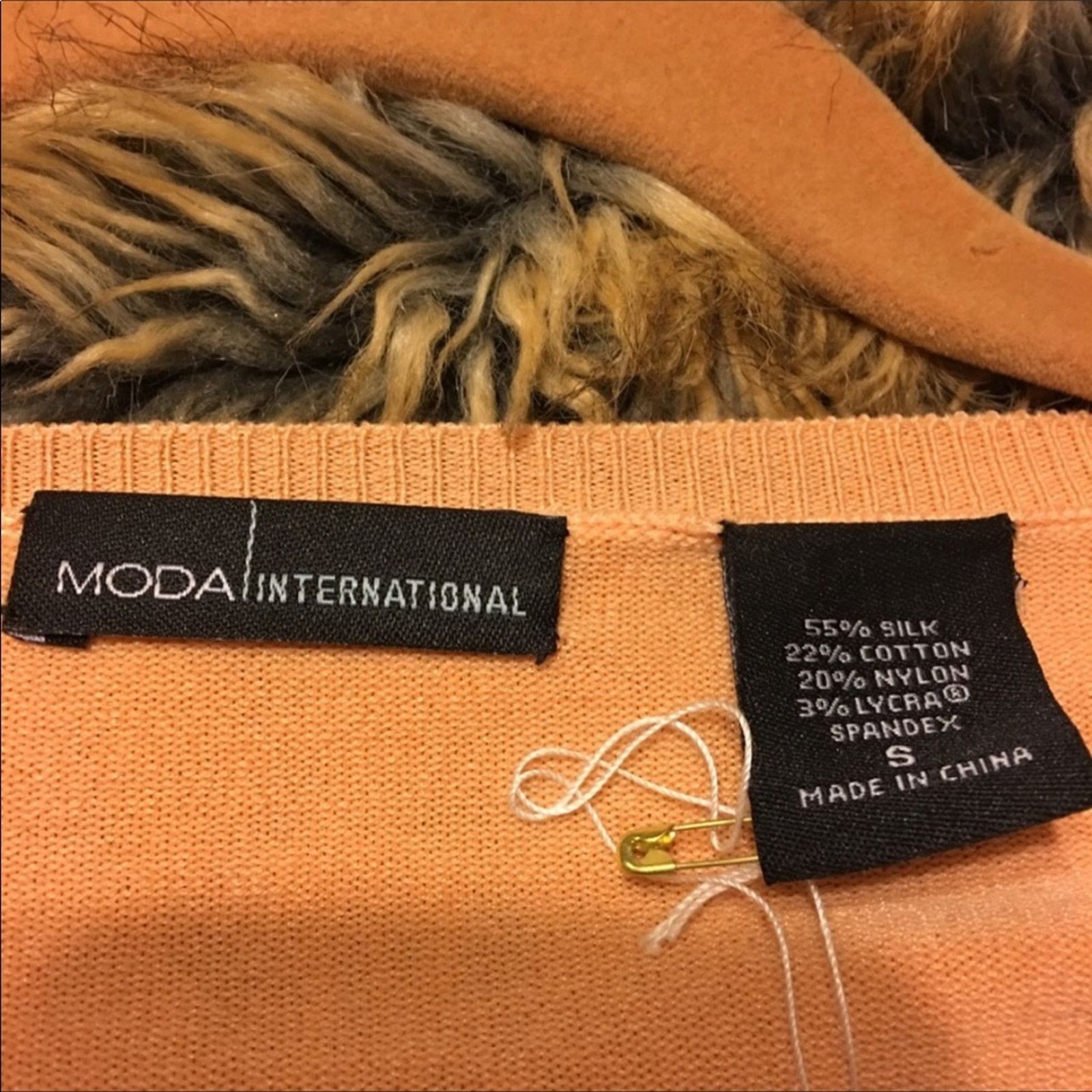 Other Moda international peach silk sweater NWT S Size S / US 4 / IT 40 - 7 Thumbnail