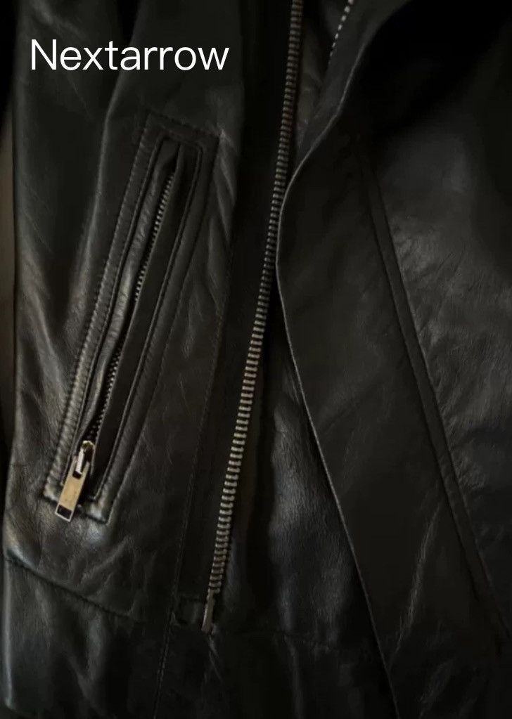 Rick Owens Rick Owens Sheepskin Motorcycle Dark Leather Jacket Size US S / EU 44-46 / 1 - 2 Thumbnail