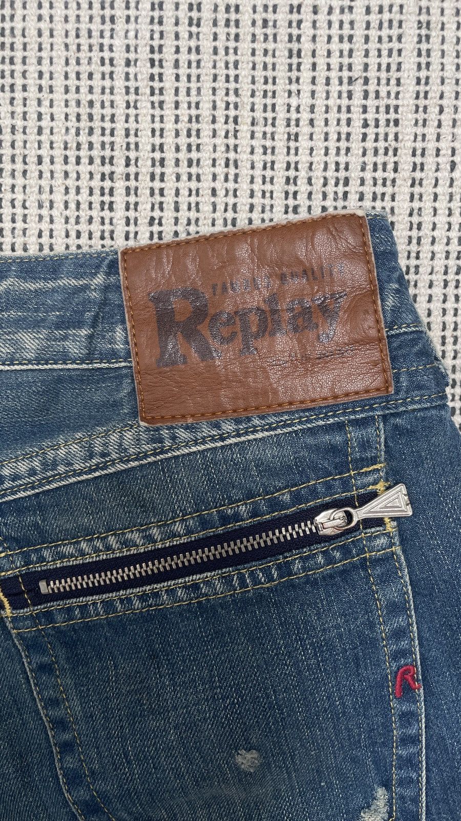 Hysteric Glamour × Replay × Vintage Flare Jeans Replay Distress Faded Boot Cut Y2K Vintage Size US 29 - 11 Thumbnail