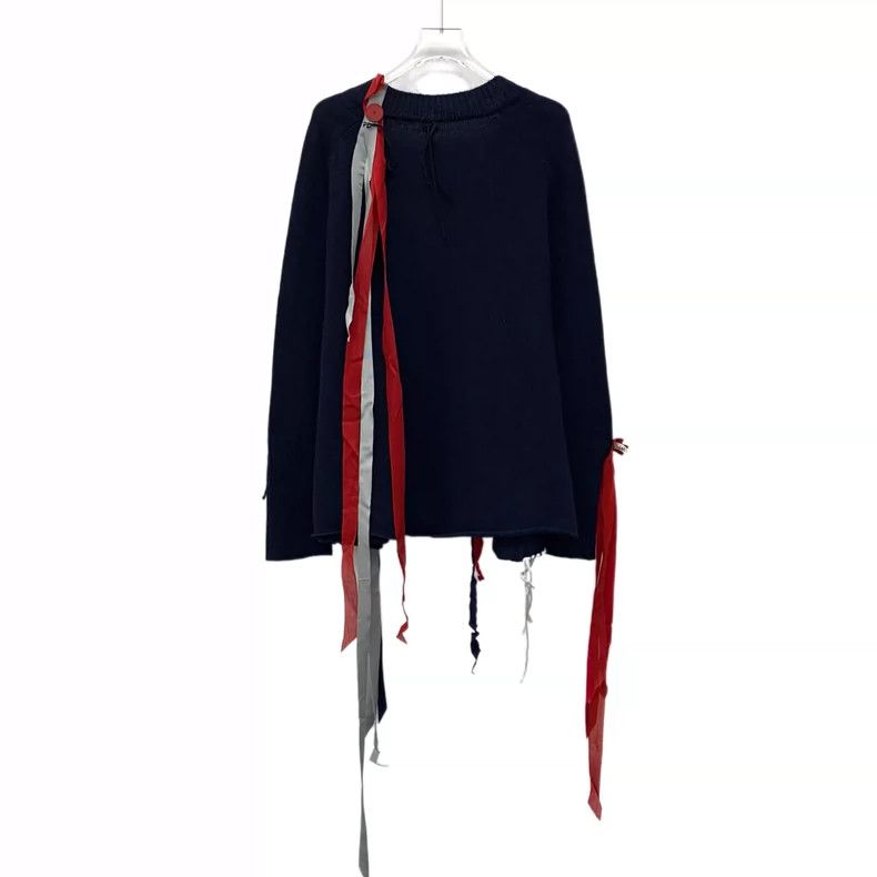 Loewe Loewe Dark blue wool button ribbon decorated long sleeve k Size XS / US 0-2 / IT 36-38 - 2 Thumbnail