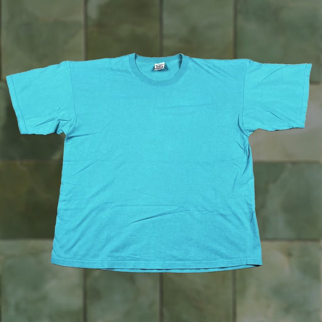 Lee VINTAGE Lee T-Shirt Womens Large Teal 100% Cotton 90s Vintage Shirt Casual Size L / US 10 / IT 46 - 1 Thumbnail