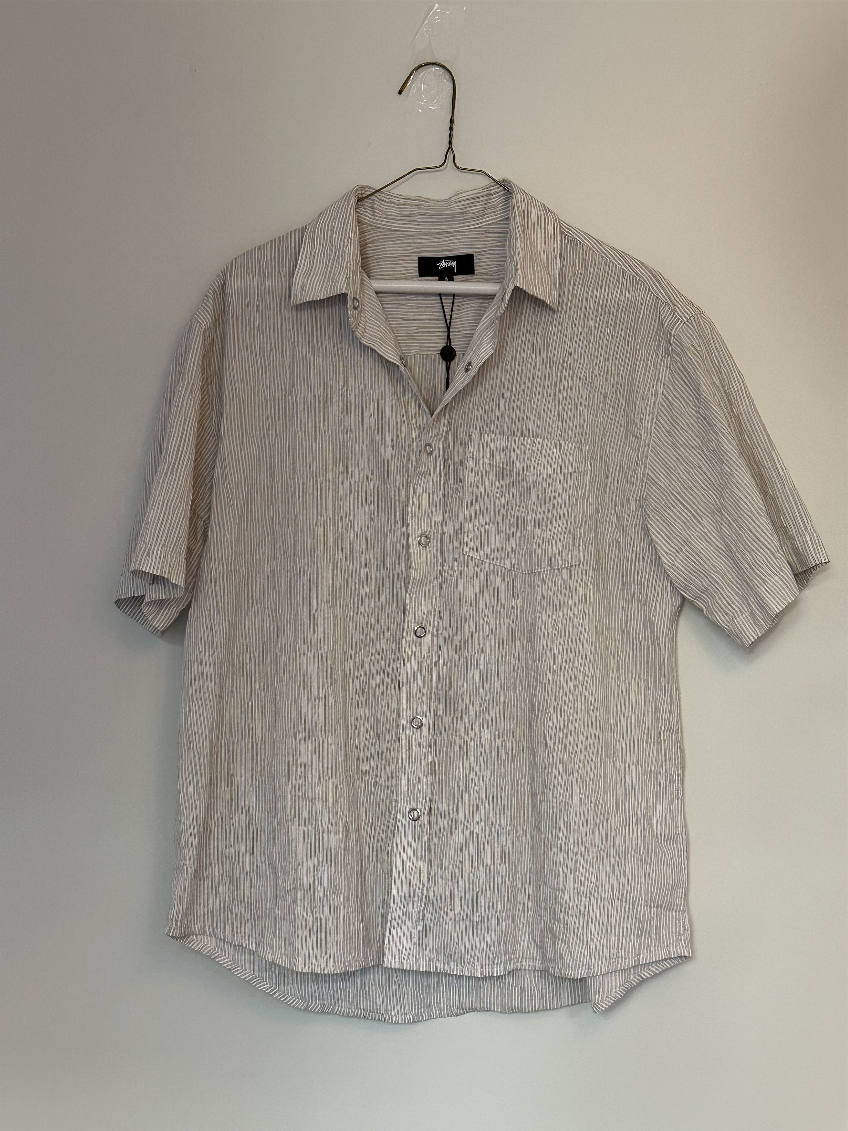 Stussy Stussy Wavy Striped Shirt - Natural Size US S / EU 44-46 / 1 - 2 Thumbnail