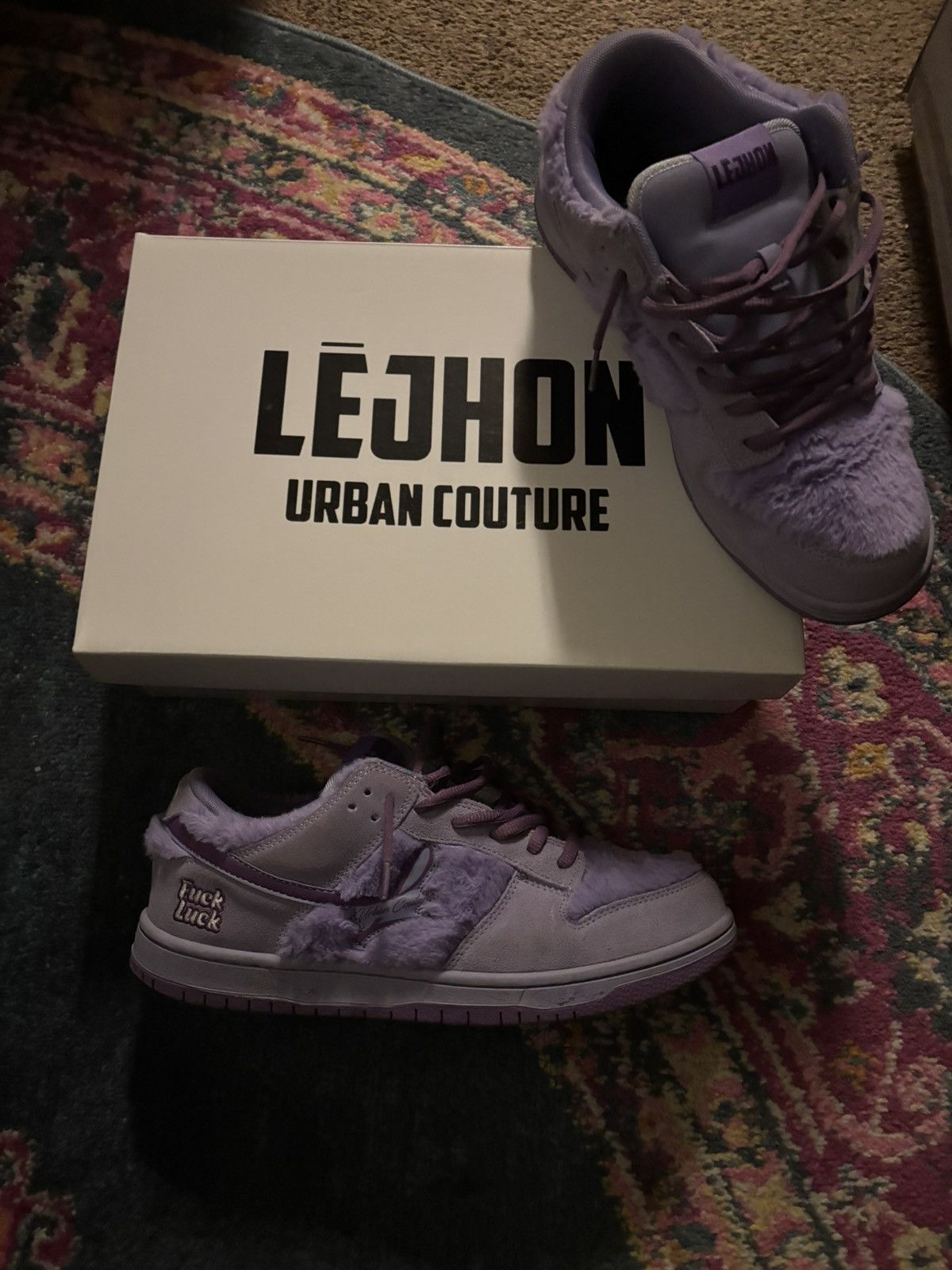 Designer Lejhon Urban Couture sneakers purple Size US 11 / EU 44 - 1 Thumbnail