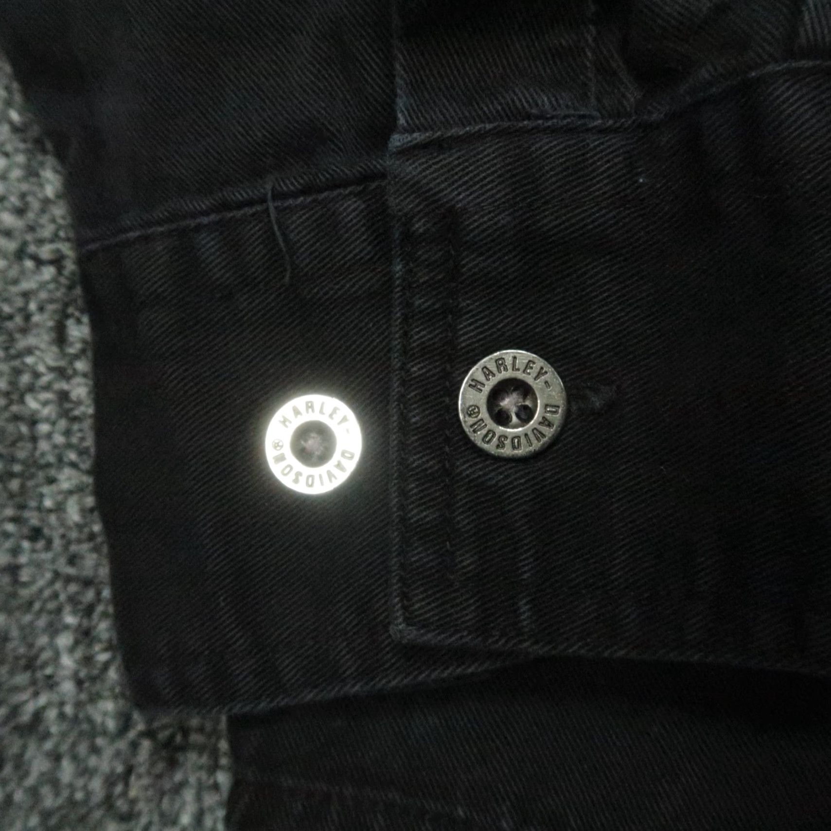 Harley Davidson VINTAGE Harley-Davidson Shirt Mens Large Black Eagle Patriotic USA Long Sleeve Button-Up Size US L / EU 52-54 / 3 - 4 Thumbnail