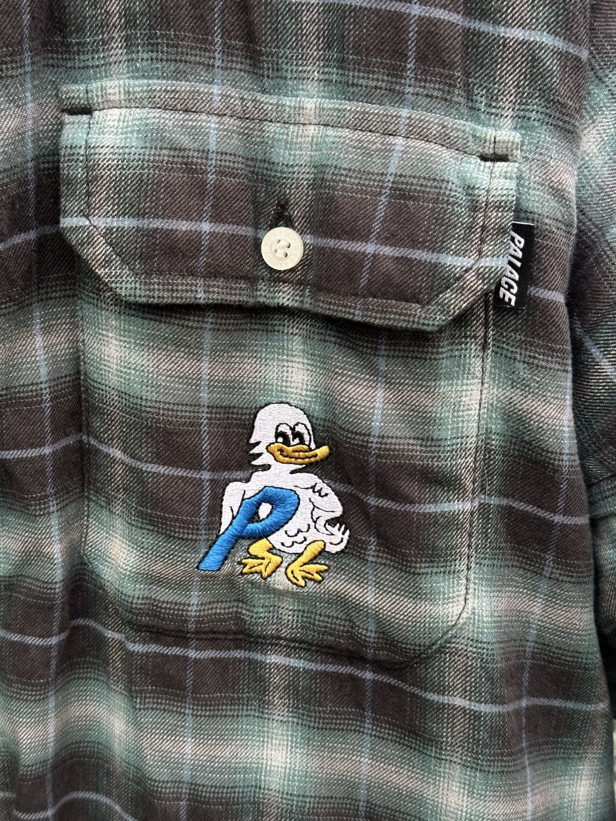 Palace Palace Quacked Turquoise Duck Jacket Flannel Shirt L Size US L / EU 52-54 / 3 - 6 Thumbnail