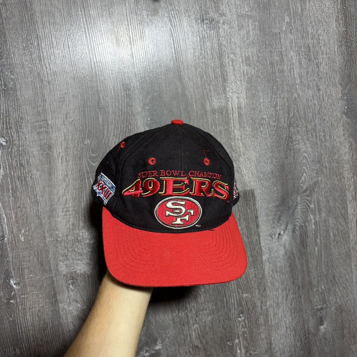 NFL Vintage 1980s San Francisco 49ers Superbowl Snapback Hat XVI Size ONE SIZE - 1 Thumbnail
