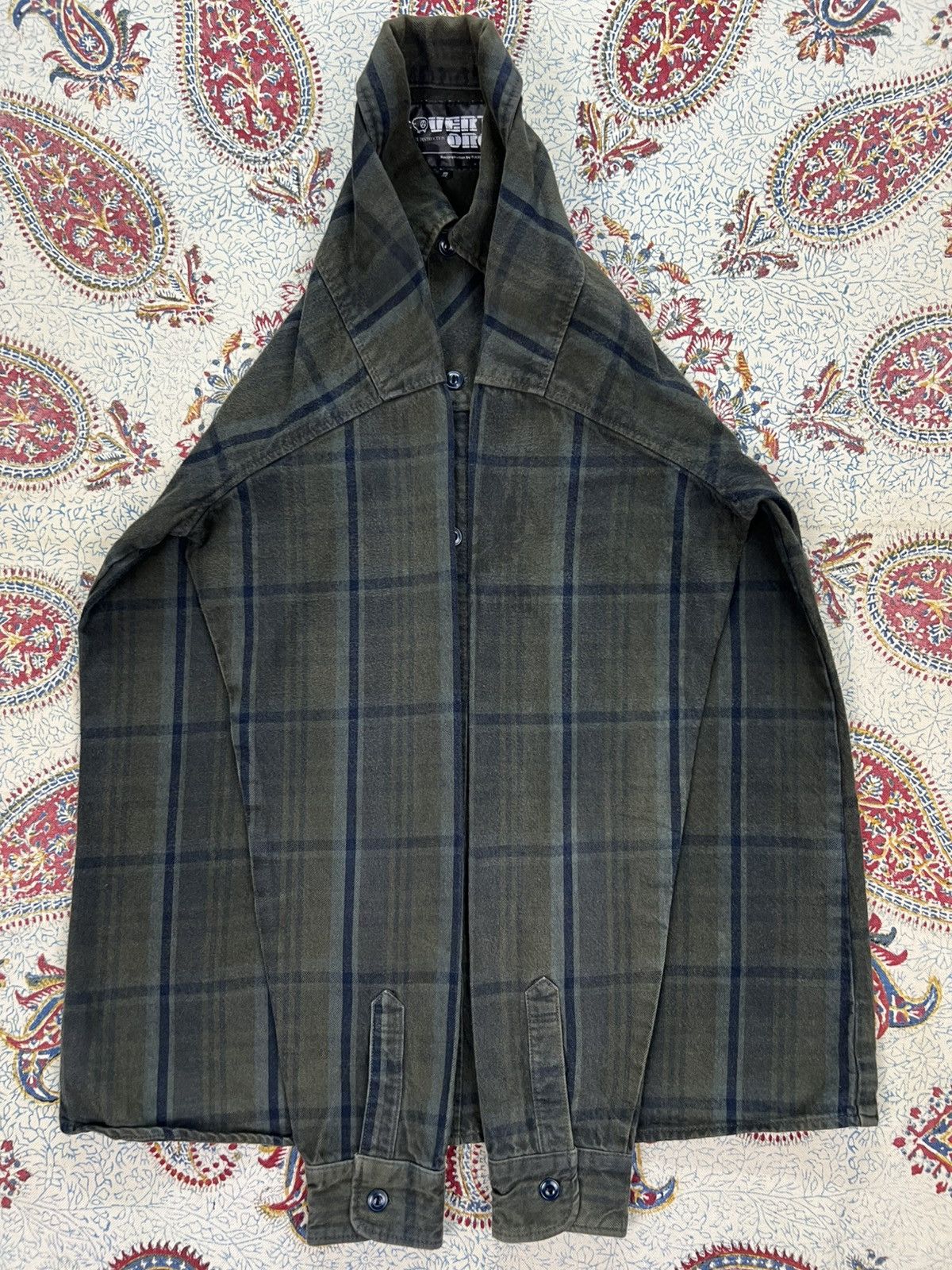 Japanese Brand Covert Org by Fuudobrain Anarchy Plaid Button Ups Shirt Size US M / EU 48-50 / 2 - 6 Thumbnail